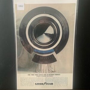 Vintage 1962 Goodyear Tires Gives You A Second Chance Ad Advertisement